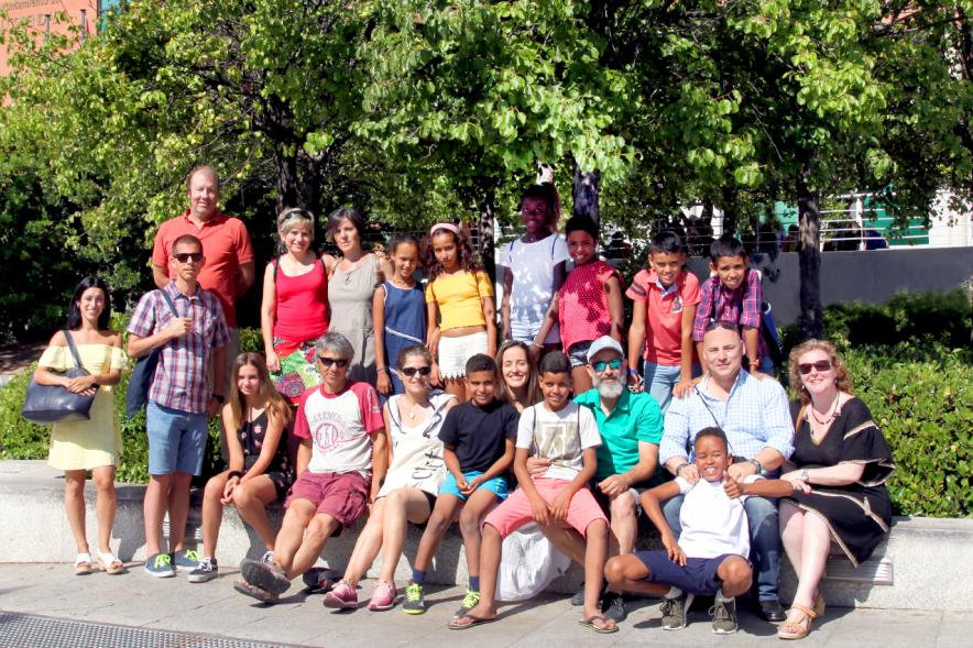 Niños y a sus familias de acogida. Recepción Niños Saharauis 2019