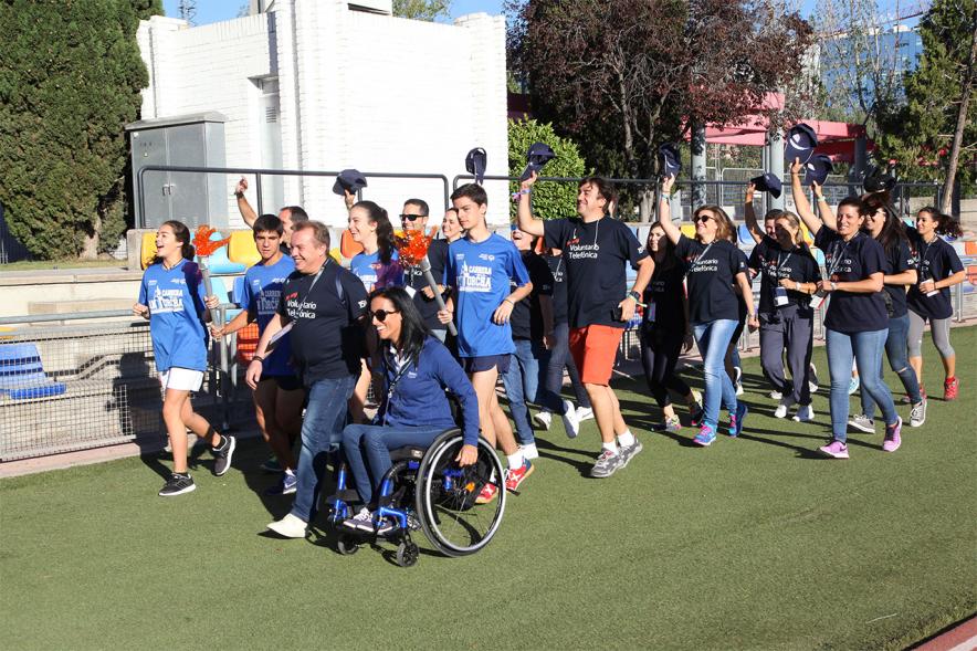 Clausura Olimpiadas Solidarias de Telefónica - Desfile de todos los deportistas.