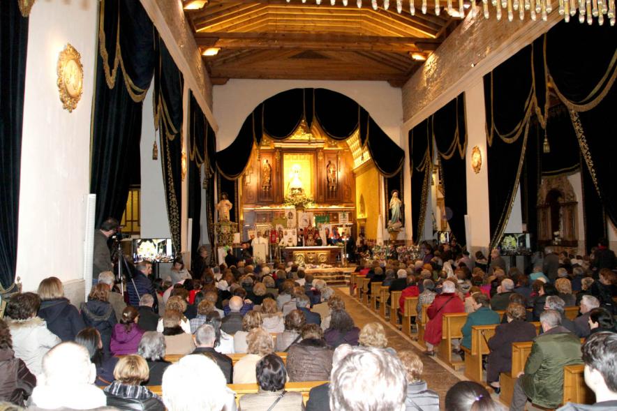 Ofrenda Floral Virgen de la Paz 2018 - Imagen de la iglesia, en un momento del acto religioso.