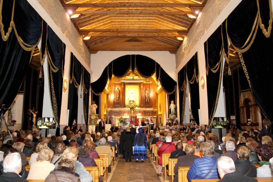 Ofrenda Floral Virgen de la Paz 2018 - Imagen de la iglesia, en un momento del acto religioso.