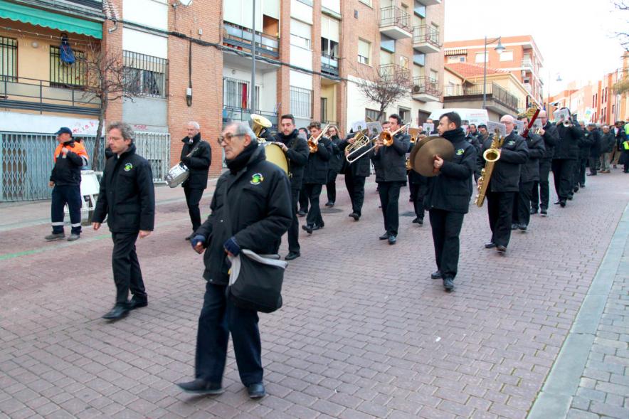Fiestas Virgen de la Paz 2019 - Ofrenda Floral - Primer plano de la banda de música.