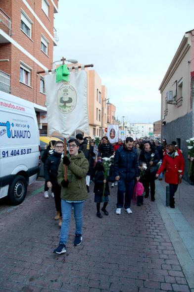 Participantes al evento Ofrenda de floral a la Virgen de la Paz – 2020