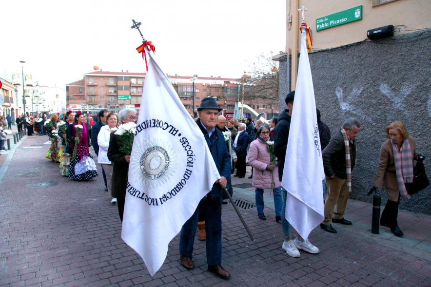 Participantes al evento Ofrenda de floral a la Virgen de la Paz - 2020