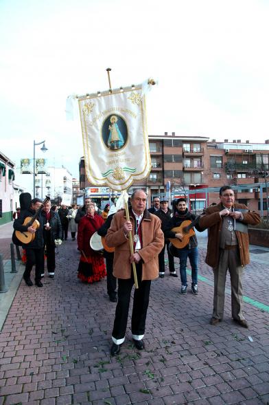 Participantes al evento Ofrenda de floral a la Virgen de la Paz - 2020