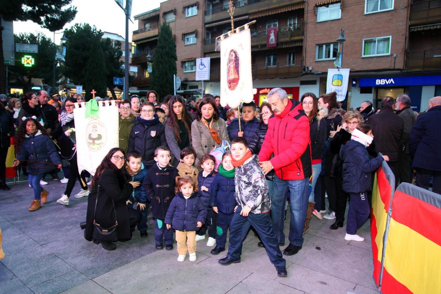 Participantes al evento Ofrenda de floral a la Virgen de la Paz – 2020
