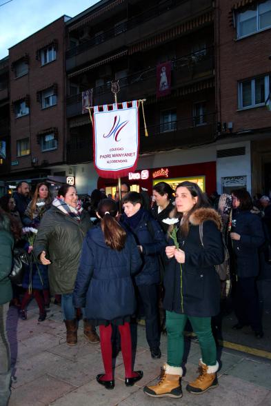 Participantes al evento Ofrenda de floral a la Virgen de la Paz – 2020