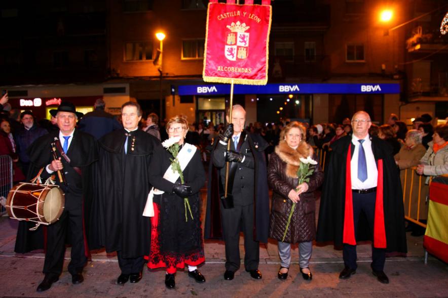 Participantes al evento Ofrenda de floral a la Virgen de la Paz – 2020