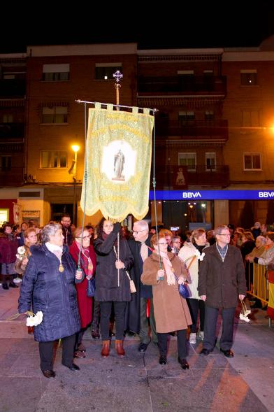 Participantes al evento Ofrenda de floral a la Virgen de la Paz – 2020