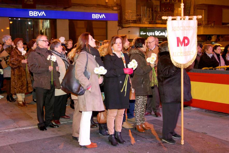 Participantes al evento Ofrenda de floral a la Virgen de la Paz - 2020