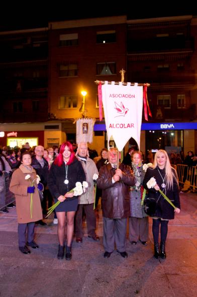 Participantes al evento Ofrenda de floral a la Virgen de la Paz – 2020