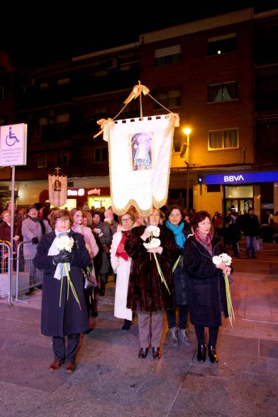 Participantes al evento Ofrenda de floral a la Virgen de la Paz – 2020