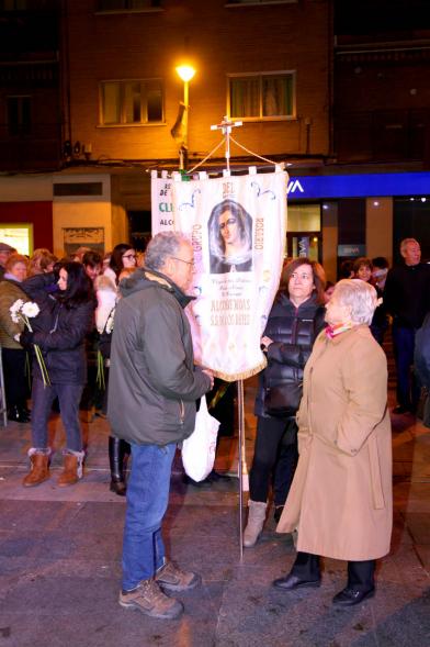 Participantes al evento Ofrenda de floral a la Virgen de la Paz – 2020