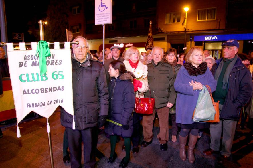 Participantes al evento Ofrenda de floral a la Virgen de la Paz – 2020