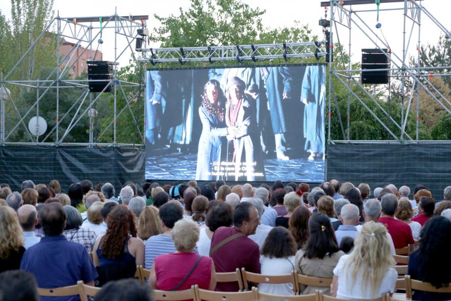 Retransmisión de la Ópera Otello desde el Teatro Real - Imagen del público asistente.