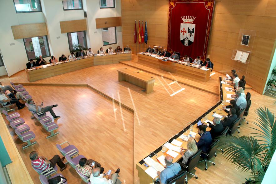 Vista cenital del salón de plenos