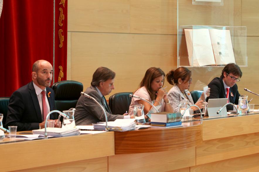 Junta de Gobierno Municipal durante el pleno