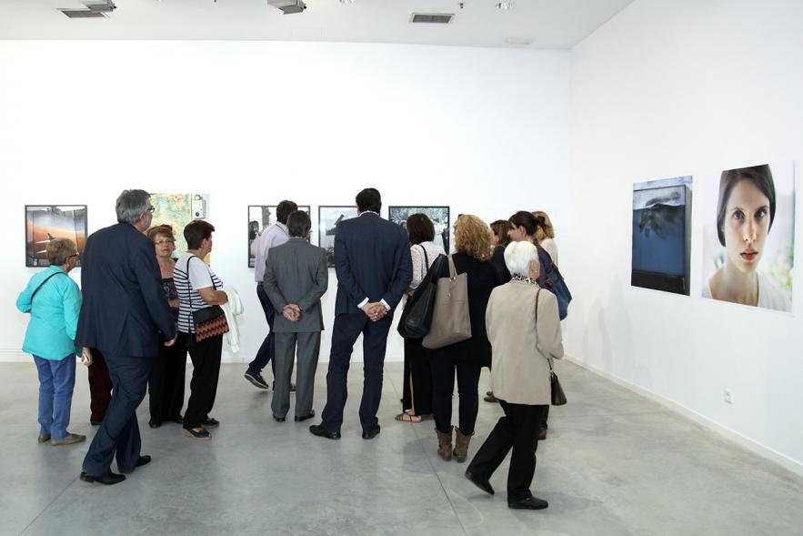 Inauguración de la Exposición "Parallel Crisis" de Yannis Karpouzis -   Visitantes de la exposición.