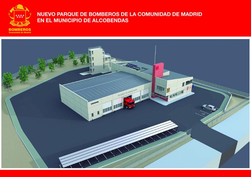 Imagen digital del proyecto de parque de bomberos