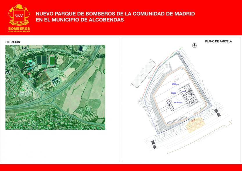 Plano cenital y vista aérea de la futura ubicación