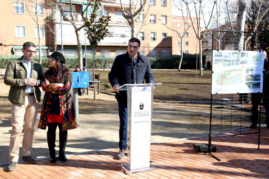 Concejal Miguel Ángel Arranz. Inauguración Parque de Asturias y Cantabria -2020