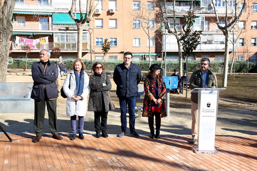  Rafael Sánchez Acera y Autoridades. Inauguración Parque de Asturias y Cantabria – 2020