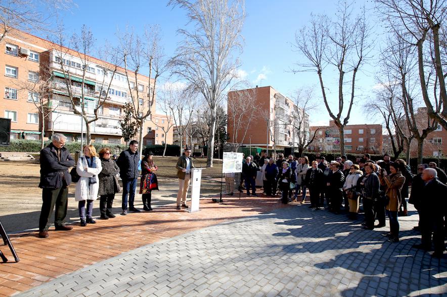  Alcalde Rafael Sánchez Acera, Autoridades y Participantes. Inauguración Parque de Asturias y Cantabria – 2020