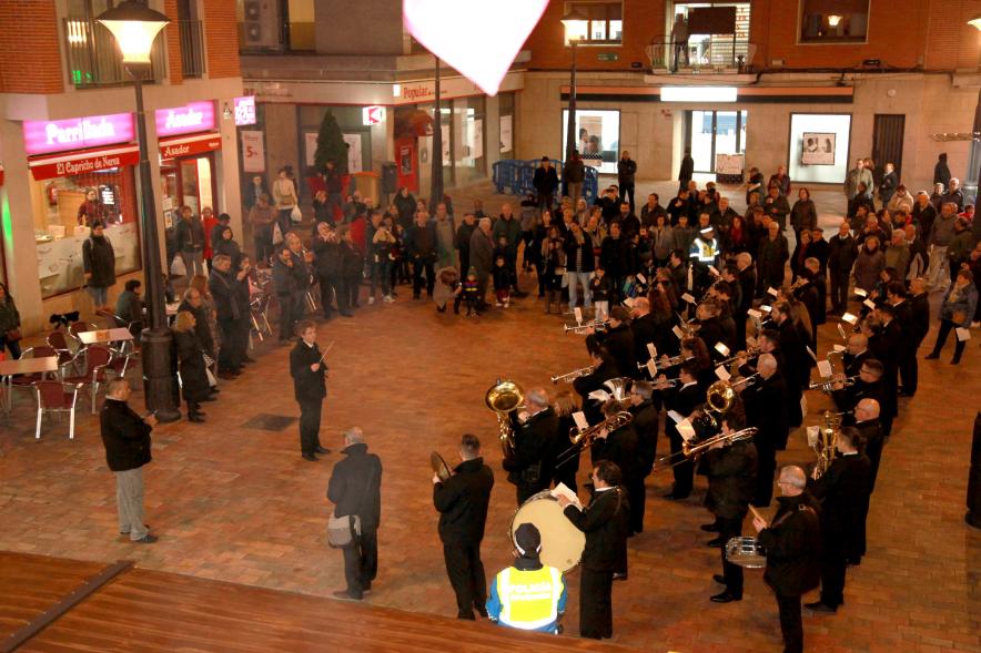 Pasacalles de la Banda Municipal de Música - Imagen cenital de un momento de la actuación de la Banda Municipal de Música.
