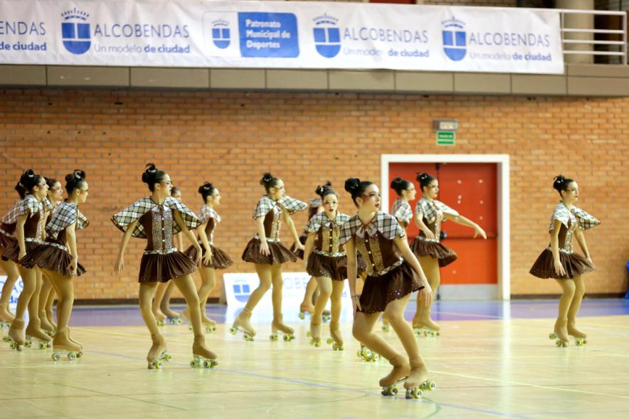 Campeonato Autonómico de Patinaje - Grupos Patinaje Show - Imagen de un momento de la actuación de uno de los equipos.