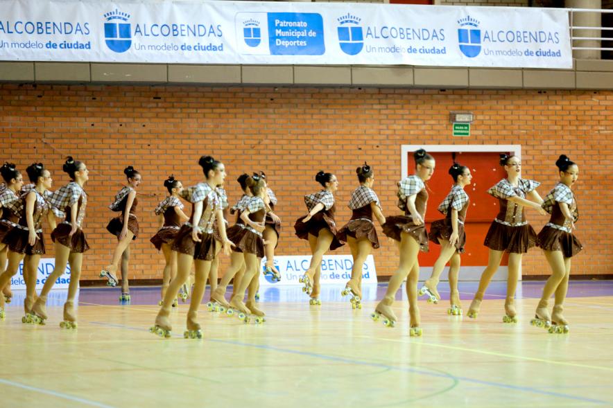 Campeonato Autonómico de Patinaje - Grupos Patinaje Show - Imagen de un momento de la actuación de uno de los equipos.
