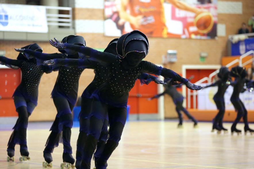 Campeonato Autonómico de Patinaje - Grupos Patinaje Show - Imagen de un momento de la actuación de uno de los equipos.