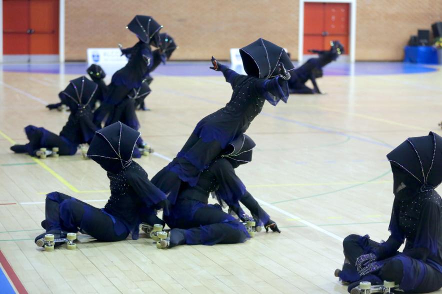 Campeonato Autonómico de Patinaje - Grupos Patinaje Show - Imagen de un momento de la actuación de uno de los equipos.