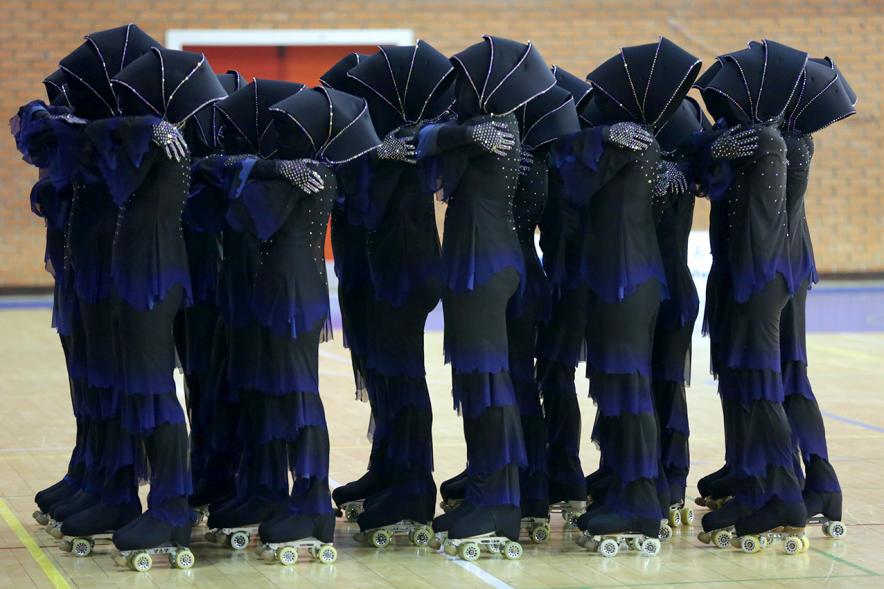 Campeonato Autonómico de Patinaje - Grupos Patinaje Show - Imagen de un momento de la actuación de uno de los equipos.