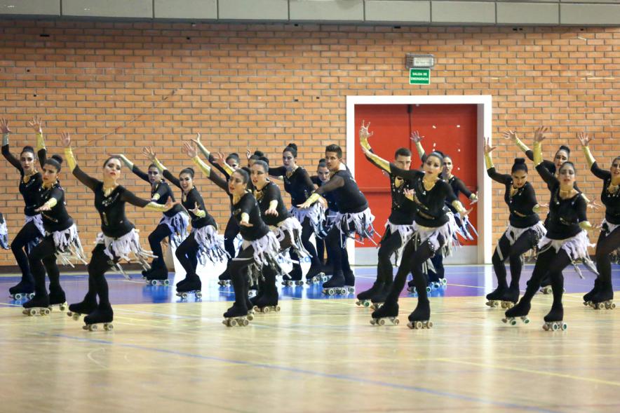 Campeonato Autonómico de Patinaje - Grupos Patinaje Show - Imagen de un momento de la actuación de uno de los equipos.