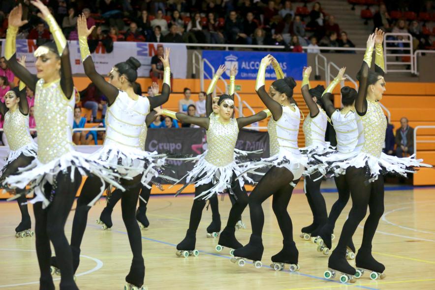 Campeonato Autonómico de Patinaje - Grupos Patinaje Show - Imagen de un momento de la actuación de uno de los equipos.