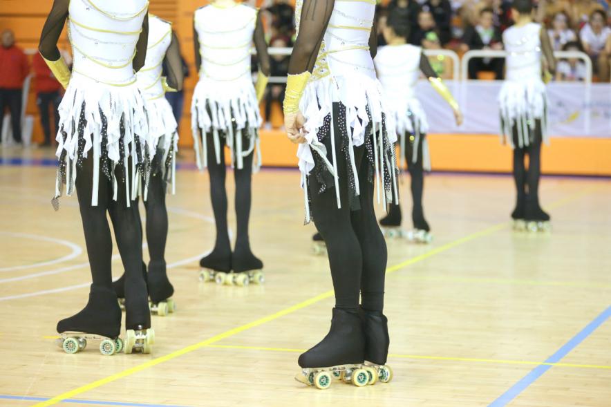 Campeonato Autonómico de Patinaje - Grupos Patinaje Show - Imagen de un momento de la actuación de uno de los equipos.