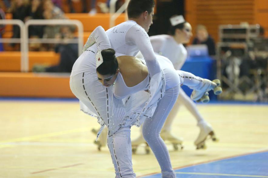 Campeonato Autonómico de Patinaje - Grupos Patinaje Show - Imagen de un momento de la actuación de uno de los equipos.