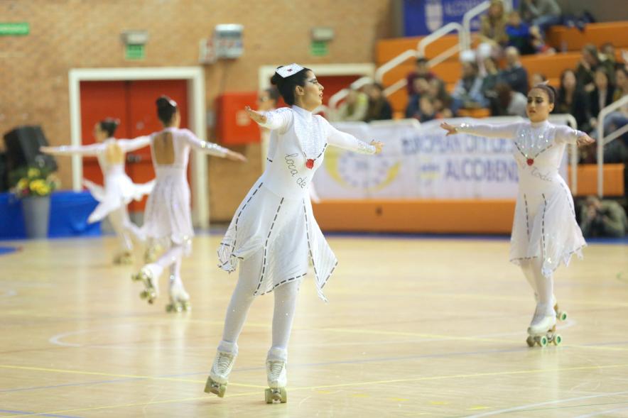 Campeonato Autonómico de Patinaje - Grupos Patinaje Show - Imagen de un momento de la actuación de uno de los equipos.