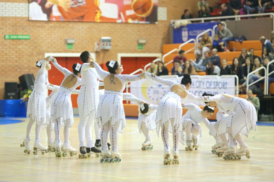 Campeonato Autonómico de Patinaje - Grupos Patinaje Show - Imagen de un momento de la actuación de uno de los equipos.