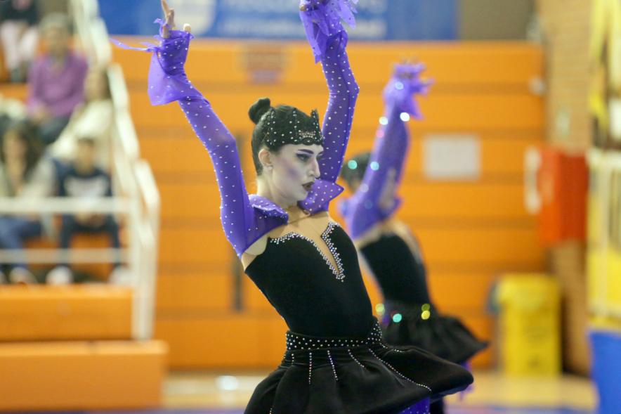 Campeonato Autonómico de Patinaje - Grupos Patinaje Show - Imagen de un momento de la actuación de uno de los equipos.