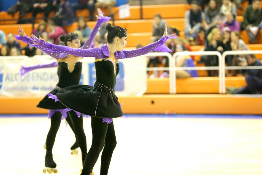 Campeonato Autonómico de Patinaje - Grupos Patinaje Show - Imagen de un momento de la actuación de uno de los equipos.