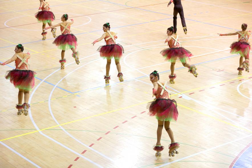 Campeonato Autonómico de Patinaje - Grupos Patinaje Show - Imagen de un momento de la actuación de uno de los equipos.