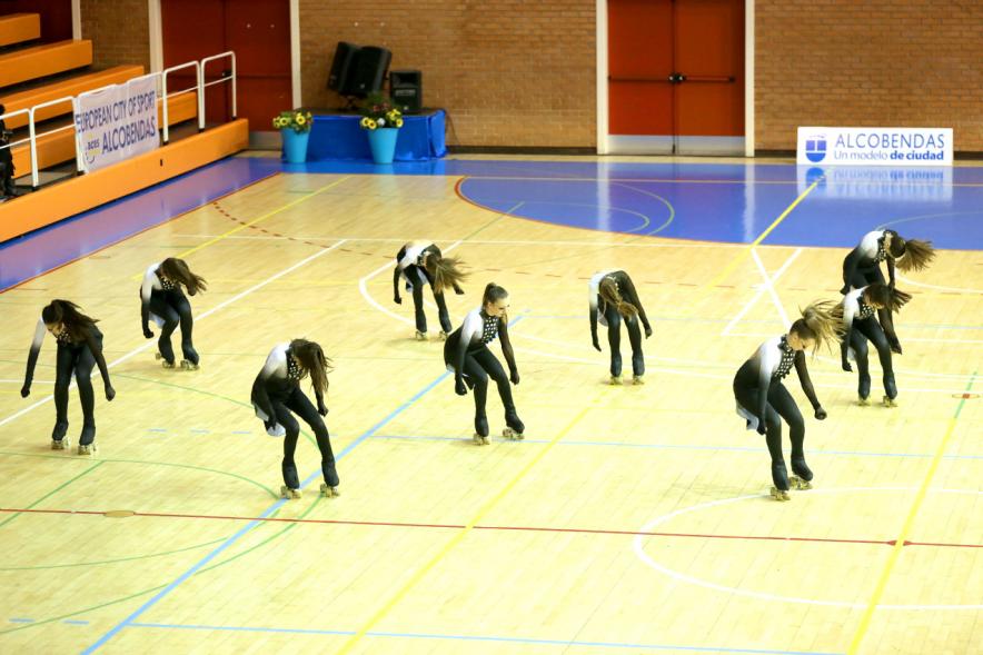 Campeonato Autonómico de Patinaje - Grupos Patinaje Show - Imagen de un momento de la actuación de uno de los equipos.