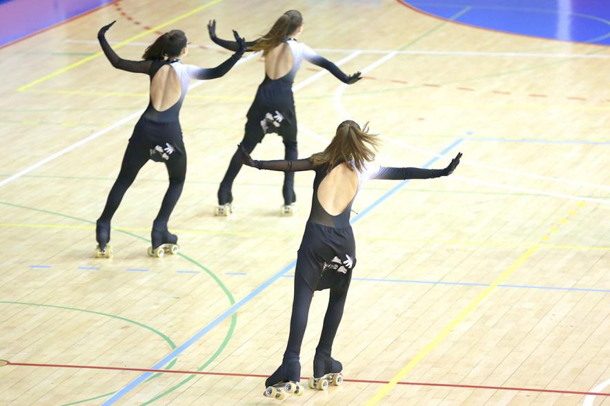 Campeonato Autonómico de Patinaje - Grupos Patinaje Show - Imagen de un momento de la actuación de uno de los equipos.