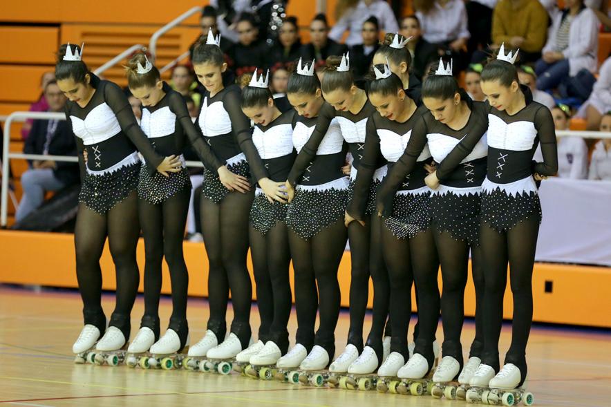 Campeonato Autonómico de Patinaje - Grupos Patinaje Show - Imagen de un momento de la actuación de uno de los equipos.