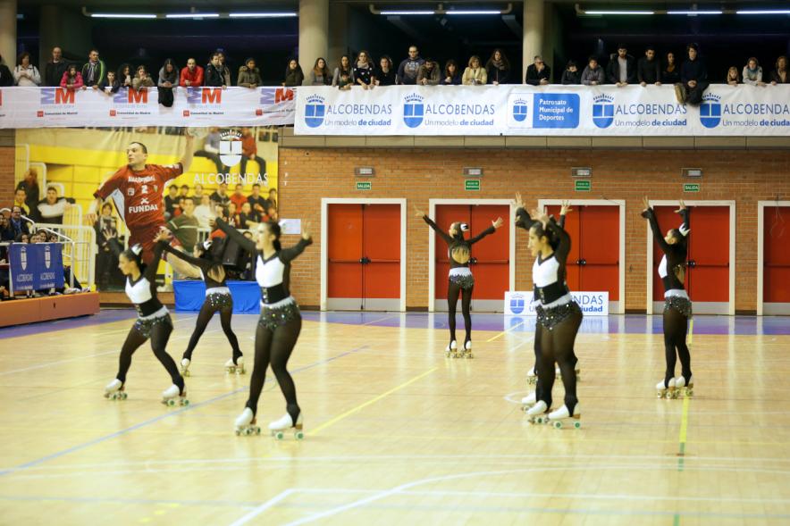Campeonato Autonómico de Patinaje - Grupos Patinaje Show - Imagen de un momento de la actuación de uno de los equipos.