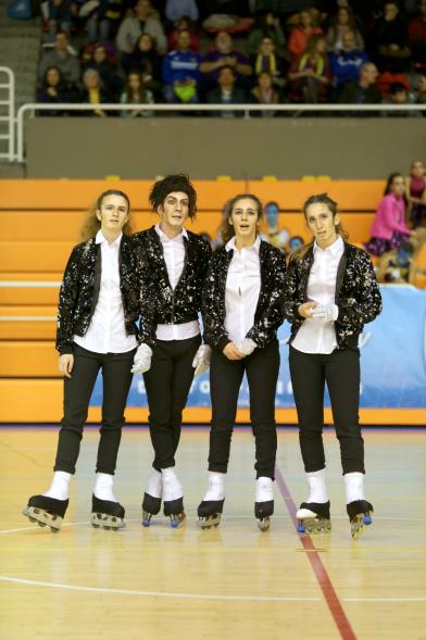 Campeonato Autonómico de Patinaje - Grupos Patinaje Show - Imagen de un momento de la actuación de uno de los equipos.