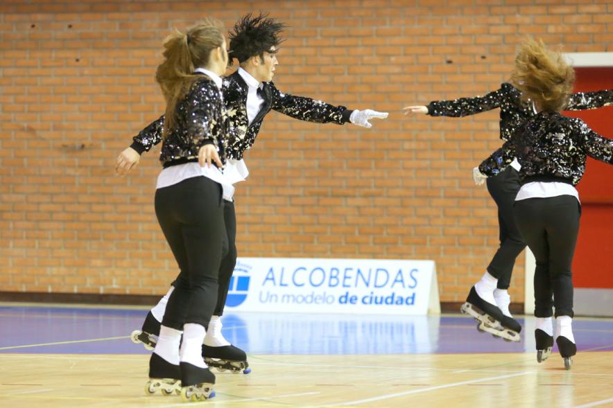 Campeonato Autonómico de Patinaje - Grupos Patinaje Show - Imagen de un momento de la actuación de uno de los equipos.