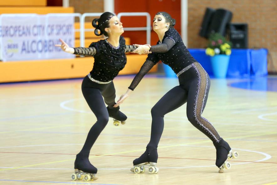 Campeonato Autonómico de Patinaje - Grupos Patinaje Show - Imagen de un momento de la actuación de uno de los equipos.
