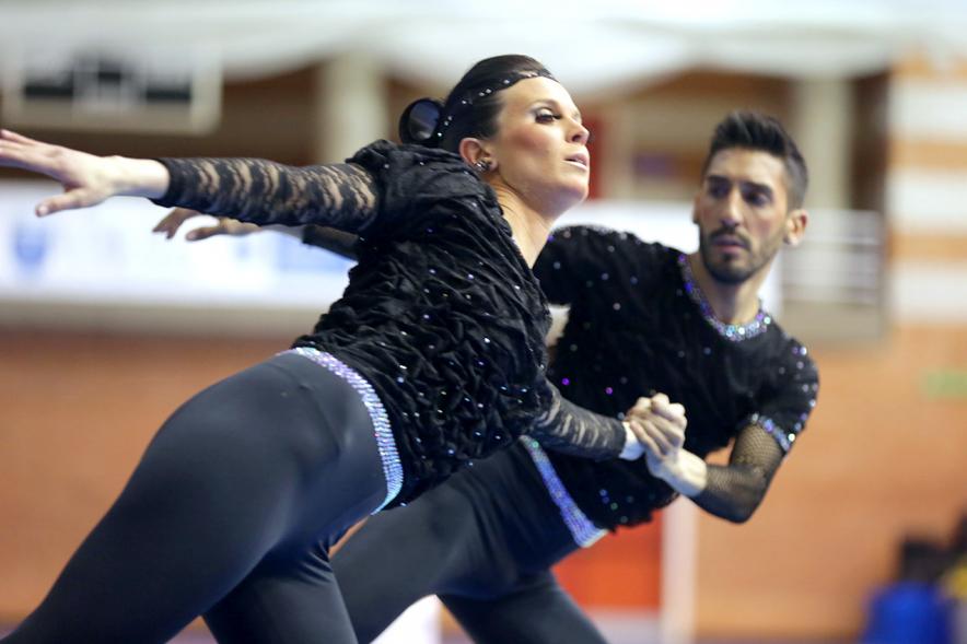 Campeonato Autonómico de Patinaje - Grupos Patinaje Show - Imagen de un momento de la actuación de uno de los equipos.