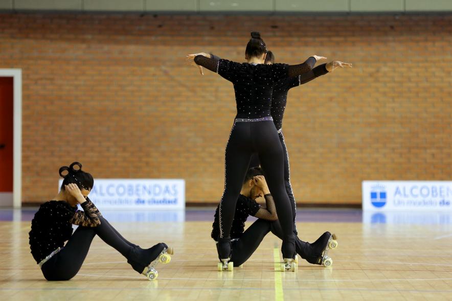 Campeonato Autonómico de Patinaje - Grupos Patinaje Show - Imagen de un momento de la actuación de uno de los equipos.